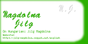 magdolna jilg business card